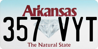 AR license plate 357VYT