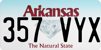 AR license plate 357VYX