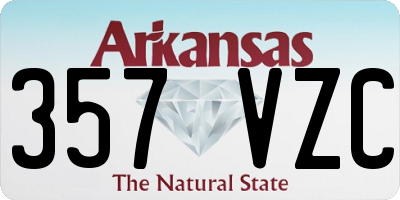AR license plate 357VZC