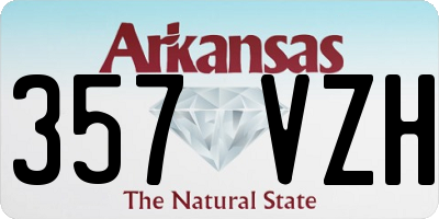 AR license plate 357VZH