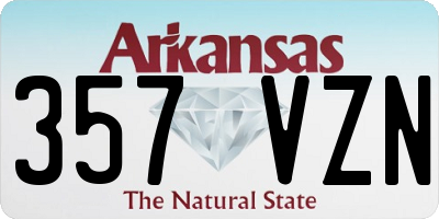 AR license plate 357VZN