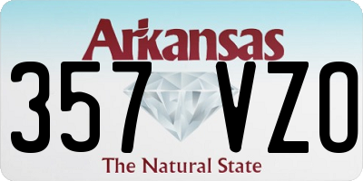 AR license plate 357VZO