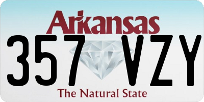 AR license plate 357VZY