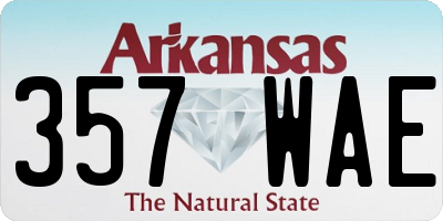 AR license plate 357WAE