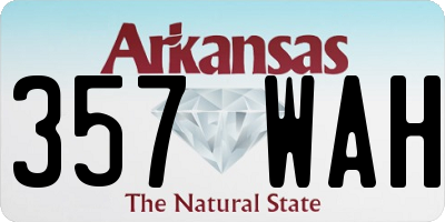 AR license plate 357WAH