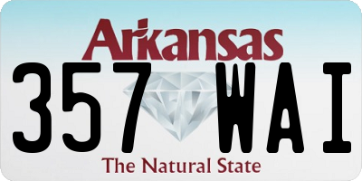 AR license plate 357WAI