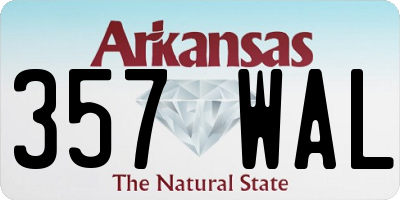 AR license plate 357WAL