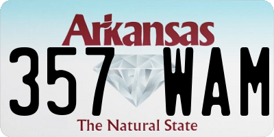 AR license plate 357WAM
