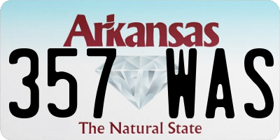 AR license plate 357WAS
