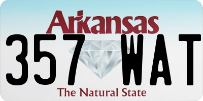AR license plate 357WAT