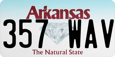 AR license plate 357WAV