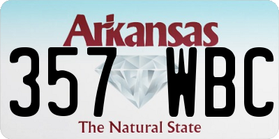 AR license plate 357WBC