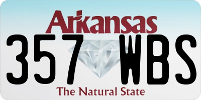 AR license plate 357WBS