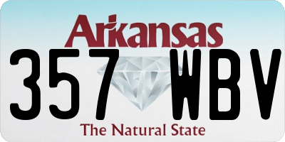 AR license plate 357WBV