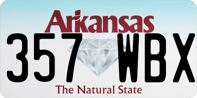AR license plate 357WBX