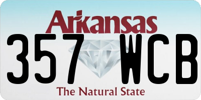 AR license plate 357WCB