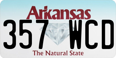 AR license plate 357WCD