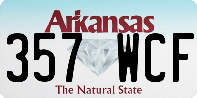 AR license plate 357WCF
