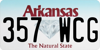 AR license plate 357WCG