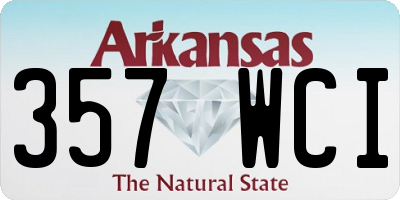 AR license plate 357WCI