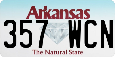 AR license plate 357WCN