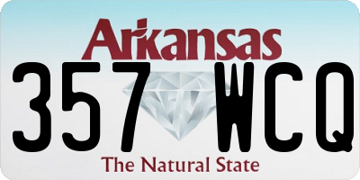 AR license plate 357WCQ
