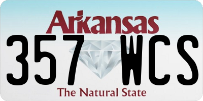 AR license plate 357WCS