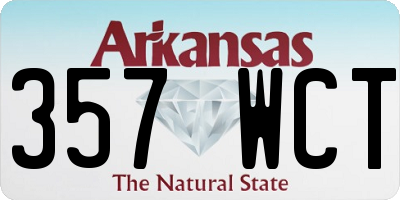 AR license plate 357WCT