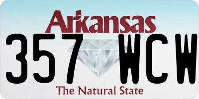 AR license plate 357WCW