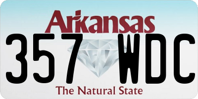 AR license plate 357WDC