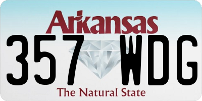 AR license plate 357WDG