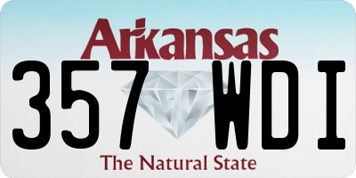 AR license plate 357WDI