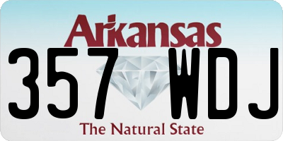 AR license plate 357WDJ