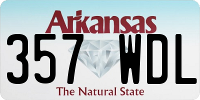 AR license plate 357WDL