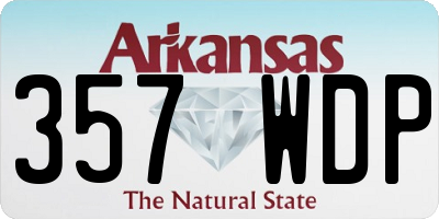 AR license plate 357WDP