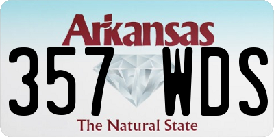 AR license plate 357WDS