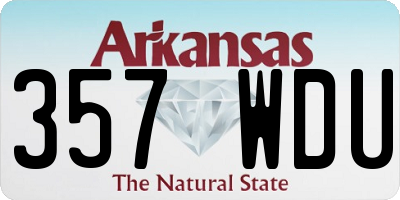 AR license plate 357WDU