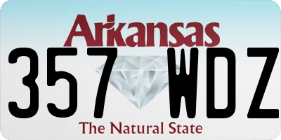 AR license plate 357WDZ