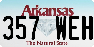 AR license plate 357WEH