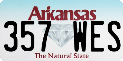AR license plate 357WES