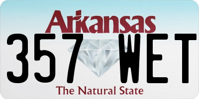 AR license plate 357WET
