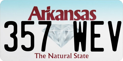 AR license plate 357WEV