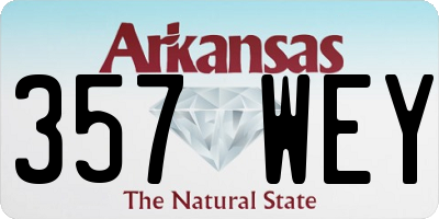 AR license plate 357WEY