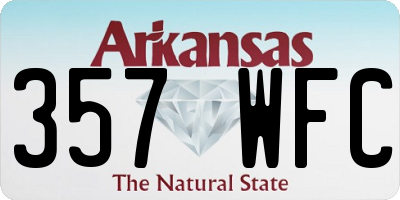 AR license plate 357WFC