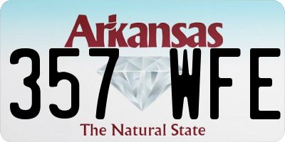 AR license plate 357WFE