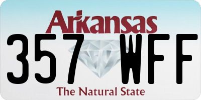 AR license plate 357WFF