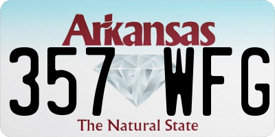 AR license plate 357WFG