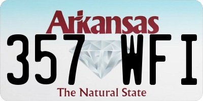 AR license plate 357WFI