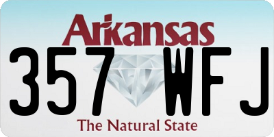 AR license plate 357WFJ