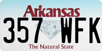 AR license plate 357WFK